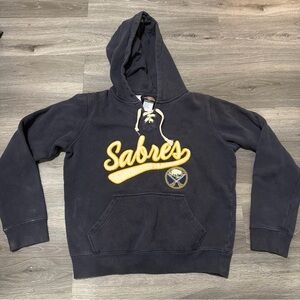 NHL Sabres Navy and Gold Hoodie